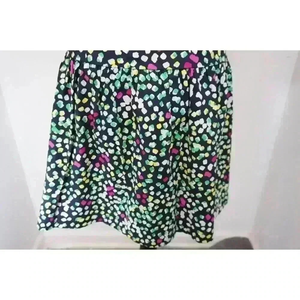 DKNY Drop Waist Printed Cotton Poplin Shirt Dress - Size 10 - Picture 13 of 16